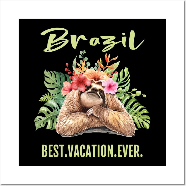 Brazil Best Vacation Ever Souvenir Gift Wall Art by grendelfly73